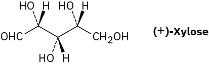 ساختار گوه ای آسیکلیک (به علاوه) -xylose.