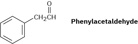 Chemical structure structure of phenylacetaldehyde.