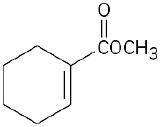 Chemical structure of a cyclohexene with a C O O C H 3 substituent.