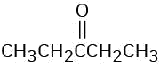 The structure of pentan-3-one, a five-carbon chain with a carbonyl on C 3.