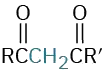 The structure of beta-diketone, a Michael donor. Carbonyl with substituent R is bonded to C H 2, which is bonded to another carbonyl with substituent R prime.