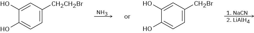 4- (2-بروموتیل) بنزن-1،2-دیول با آمونیاک واکنش می دهد یا 4- (برومومتیل) بنزن-1،2-دیول با سدیم سیانید واکنش می دهد، سپس لیتیم آلومینیوم هیدرید.