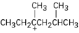 Ethylcyclopentane with a cation on C 1