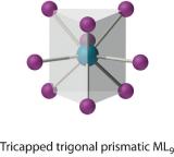 Tricapped trigonal prismatic ML9