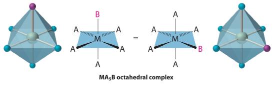 MA5B octahedral complex