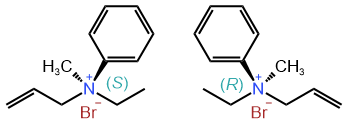 Example of a chiral quaternary ammonum salt