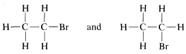 Dos formas diferentes de escribir C 2 H 5 B R que representan diferentes sustancias.