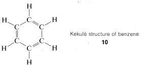 Estructura kekule del benceno.