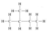 Cadena de cuatro carbonos con un sustituyente metilo en el segundo carbono.