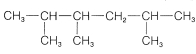 Cadena de seis carbonos con un grupo metilo en los carbonos 2, 3 y 5.