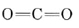 A central carbon atom is double bonded to two oxygen atoms.