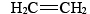 Structural formula for ethene