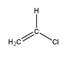 estructura de cloruro de vinilo.