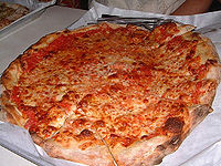 Image of a cheese pizza.