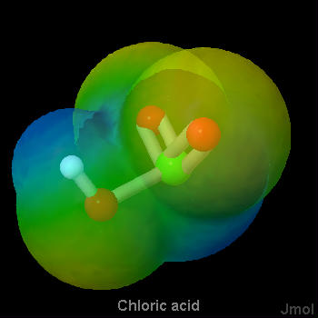 Chloric Acid,  HClO₃.