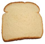 Slice of bread. 