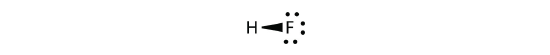 The dash is drawn as a wedge with the wide side on the fluorine. 