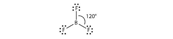 Lewis structure of boron trifluoride