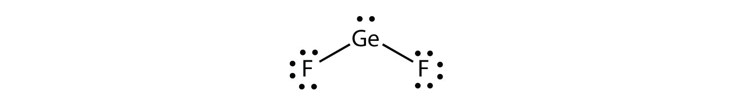 Estructura de Lewis del difluoruro de germanio
