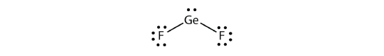 Lewis structure of germanium difluoride