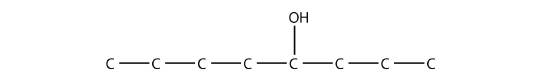 An eight carbon chain with a hydroxy group on the fifth carbon.