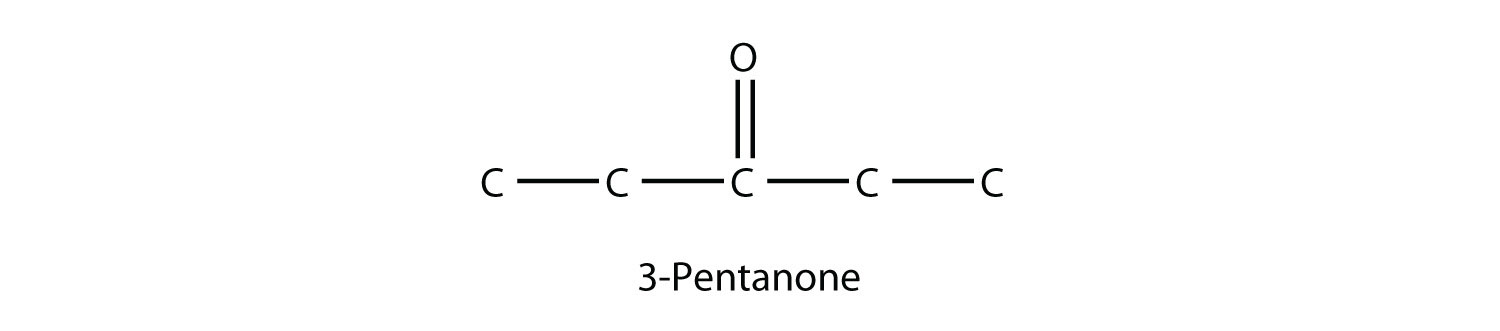 Estructura de 3-pentanona.