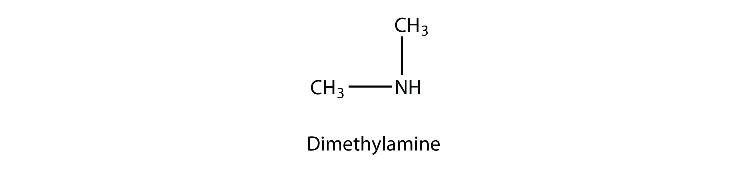Dimetilamina: CH3-NH-CH3