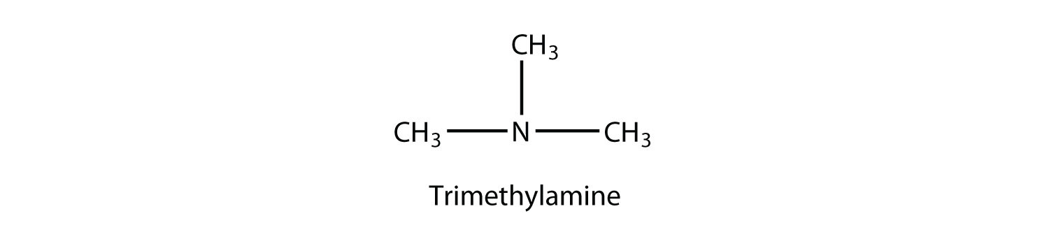 Estructura de la trimetilamina.