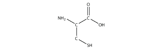 Structure of cysteine.