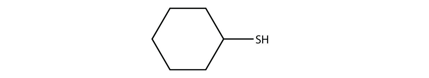 Ciclohexano con un grupo tiol.