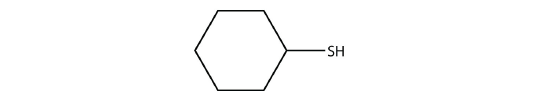 Cyclohexane with a thiol group.
