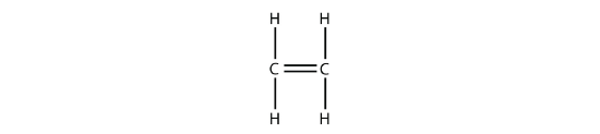 Structure of ethylene.
