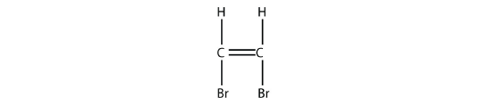 CHBr double bonded CHBr.