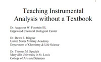 Teaching Instrumental Analysis without a Textbook
